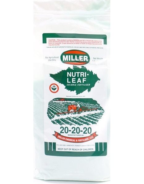 NutriLeaf 20-20-20 της Miller | 25lb (11,34kg)